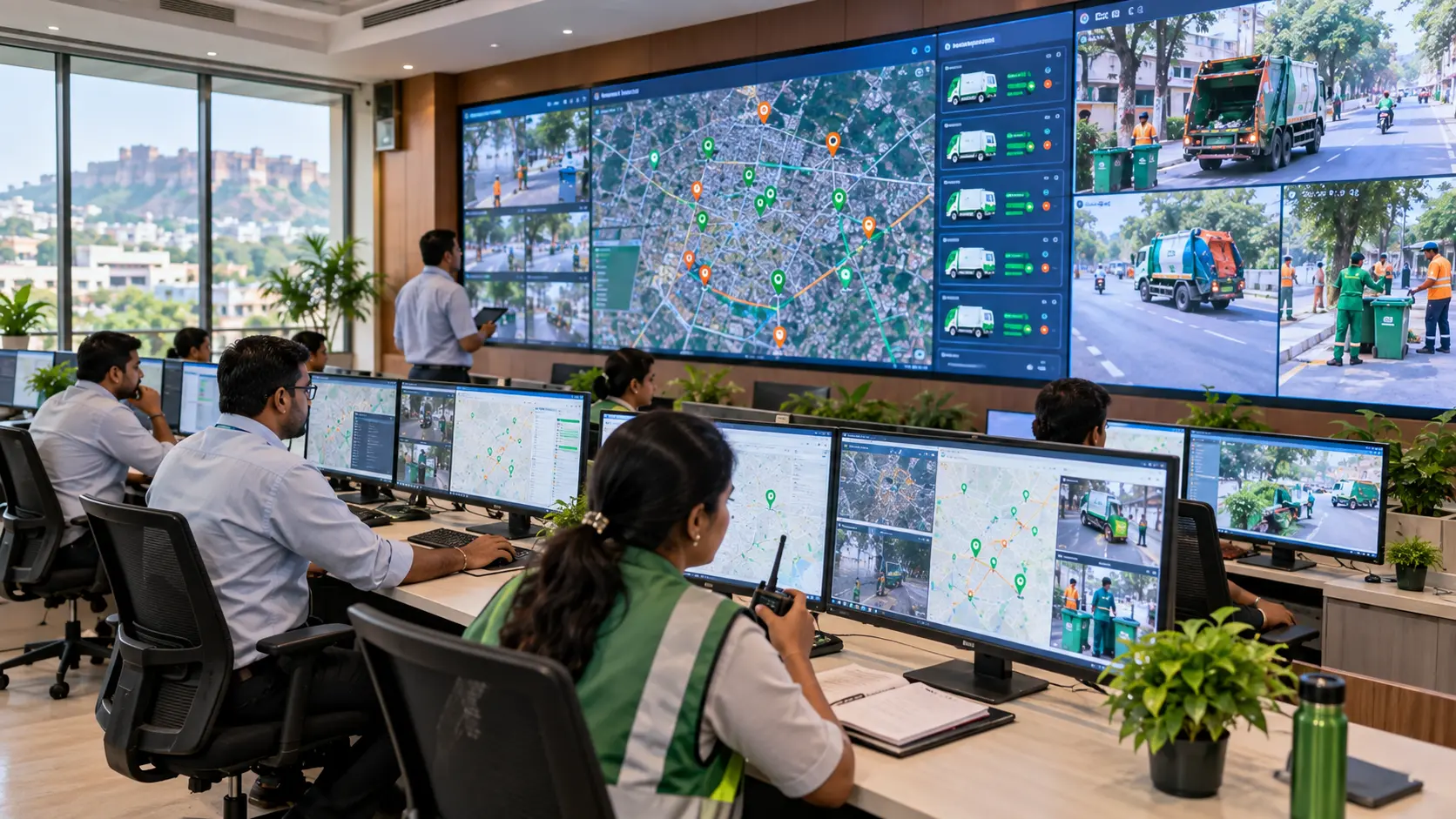 Smart Digital Cleanliness Monitoring Control Room